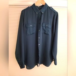Banana Republic green blouse